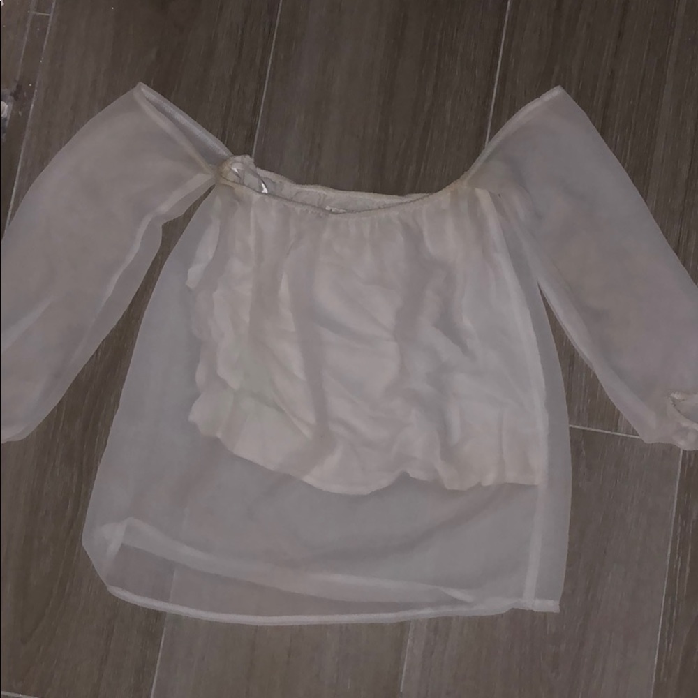 Sabo Skirt Chiffon Off the shoulder Blouse